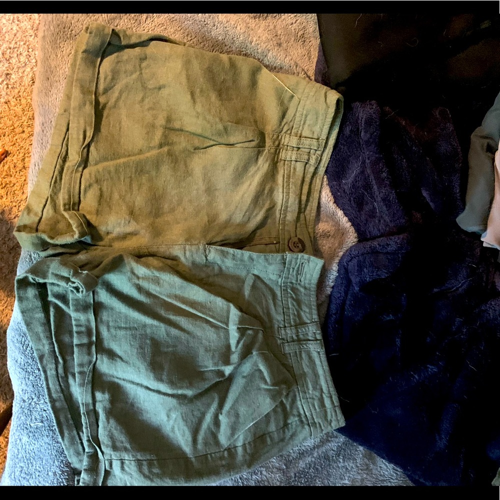 Green shorts